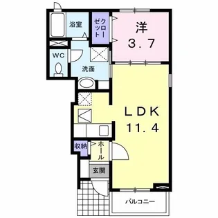 アロッジオ【1階】の間取り