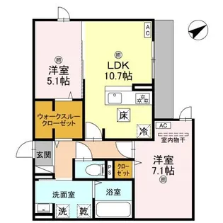 La maison林崎【2階】の間取り