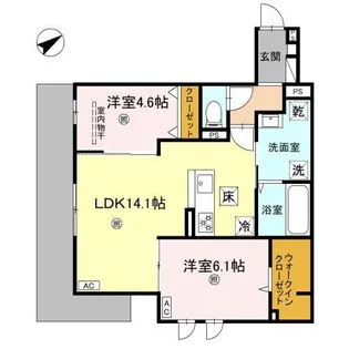 La maison林崎【2階】の間取り