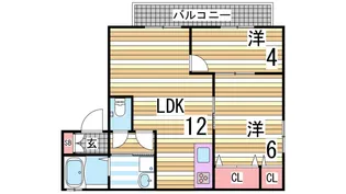 リファインド二ツ屋【2階】の間取り