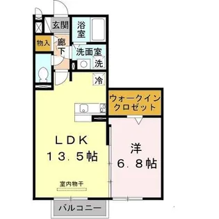 エスペランサ二見 A棟【1階】の間取り