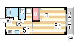 コフレ朝霧【2階】の間取り