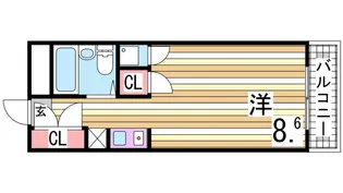 プレジール有瀬【3階】の間取り