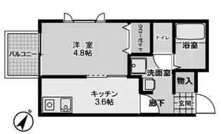 アリビア大観町【4階】の間取り
