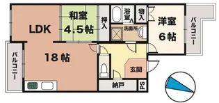 ドエルアズマ【3階】の間取り