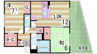 パルティーダ C棟【1階】の間取り