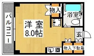 ジーニアス上ノ丸【3階】の間取り