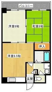 アンセルモ西明石【4階】の間取り