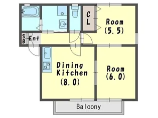 アサンテ【2階】の間取り