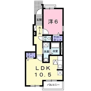 ヴィスタマーレ【1階】の間取り