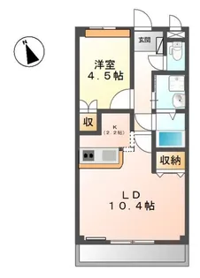 グランディール サクラ 1番館【1階】の間取り