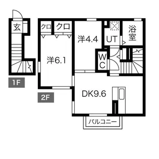 シャロン明石【2階】の間取り