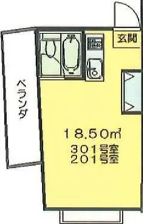 ワンズユース今寺【2階】の間取り