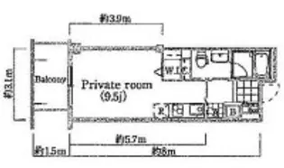 1Rの間取り画像