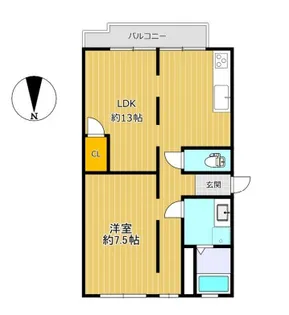 エード白川【5階】の間取り