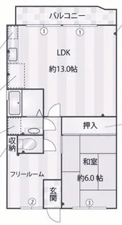 エード白川【1階】の間取り