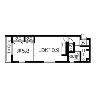 ブランシェ本町【1階】の間取り