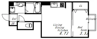 ベルヴィル玉津【1階】の間取り