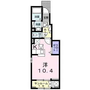 ヴィスキオ大蔵海岸【1階】の間取り