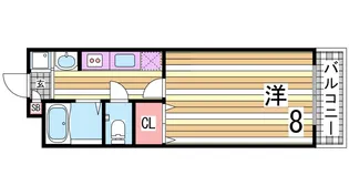 リバーサイド安藤【2階】の間取り