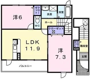ネオハイツマツミ【2階】の間取り