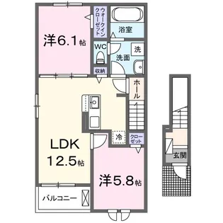 モン トレゾア I【2階】の間取り