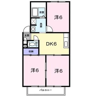 グリーンハイツ大久保【2階】の間取り