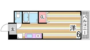 1Kの間取り画像