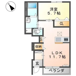 ザ・フォレスタ【1階】の間取り