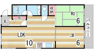 サイプレス【4階】の間取り
