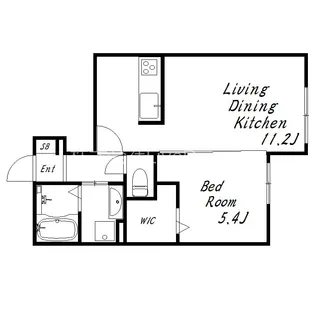 1LDKの間取り画像