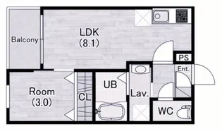 ジーメゾン垂水オアシエ【1階】の間取り