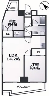 クレドール西明石1【5階】の間取り