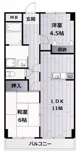 ラメール松江【3階】の間取り