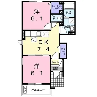 マリン・ハイムⅠ【1階】の間取り
