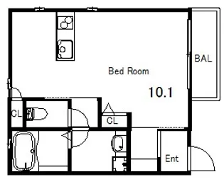 グランメール月見山【2階】の間取り