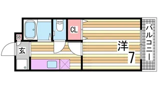 グローリー1番館【2階】の間取り