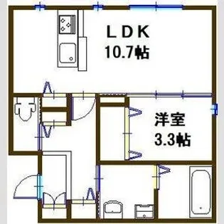 オリエンス【1階】の間取り