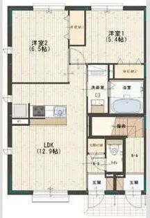 コートピア大蔵【1階】の間取り