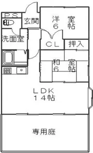 ウィングマンション【1階】の間取り