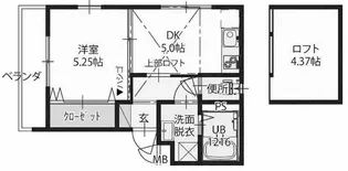 TERUMAMARE鷹匠町【2階】の間取り