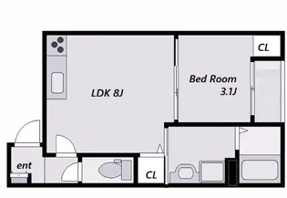 アルクグレイス【2階】の間取り