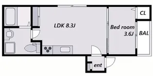 アルクグレイス【3階】の間取り