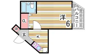 千鳥が丘エヌズ【4階】の間取り