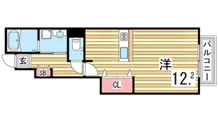 パルティール妙法寺II【1階】の間取り