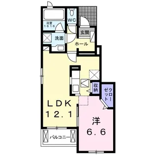 サン・ロイヤル【1階】の間取り