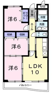 アルコバレーノ【3階】の間取り