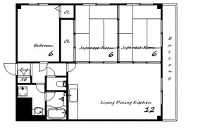 フォーラム城ヶ岡壱番館【3階】の間取り