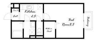 メゾン・ド・モンテノール【2階】の間取り