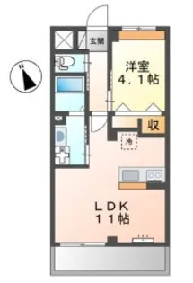 モンテ フェリーチェ【2階】の間取り